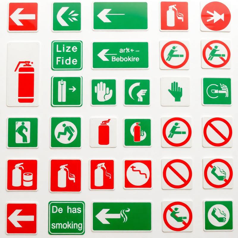 Photoluminescent Safety Sign Pack (10)